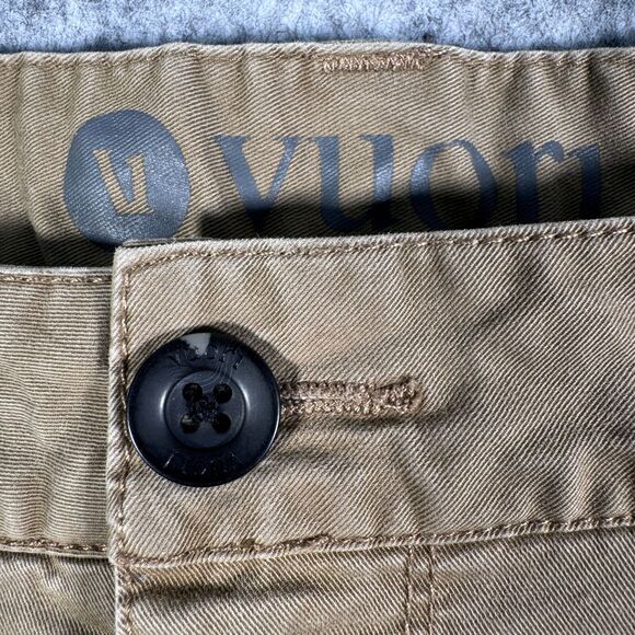 Vuori Collins Chino Pants Mens 34x30 Brown Office Golf Casual Dress - Picture 5 of 10